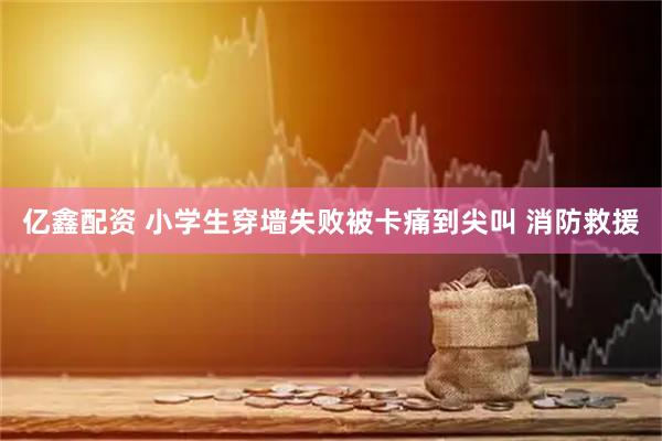 亿鑫配资 小学生穿墙失败被卡痛到尖叫 消防救援